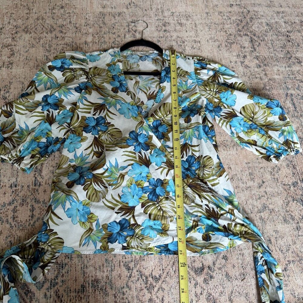 0039 Italy 100%Cotton Shirt XS Tropical Opulence Old Money Resort Coastal Luxury - Picture 7 of 12